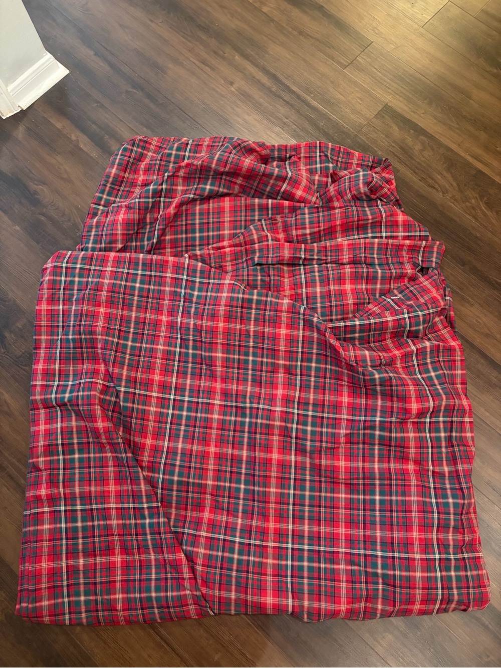 Pottery Barn Holiday Plaid Duvet Cover Full/Queen